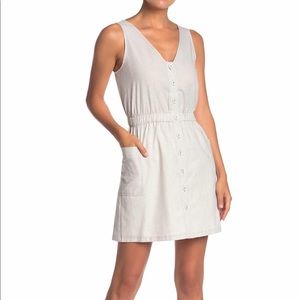 Naked Zebra button front cutout dress NWT